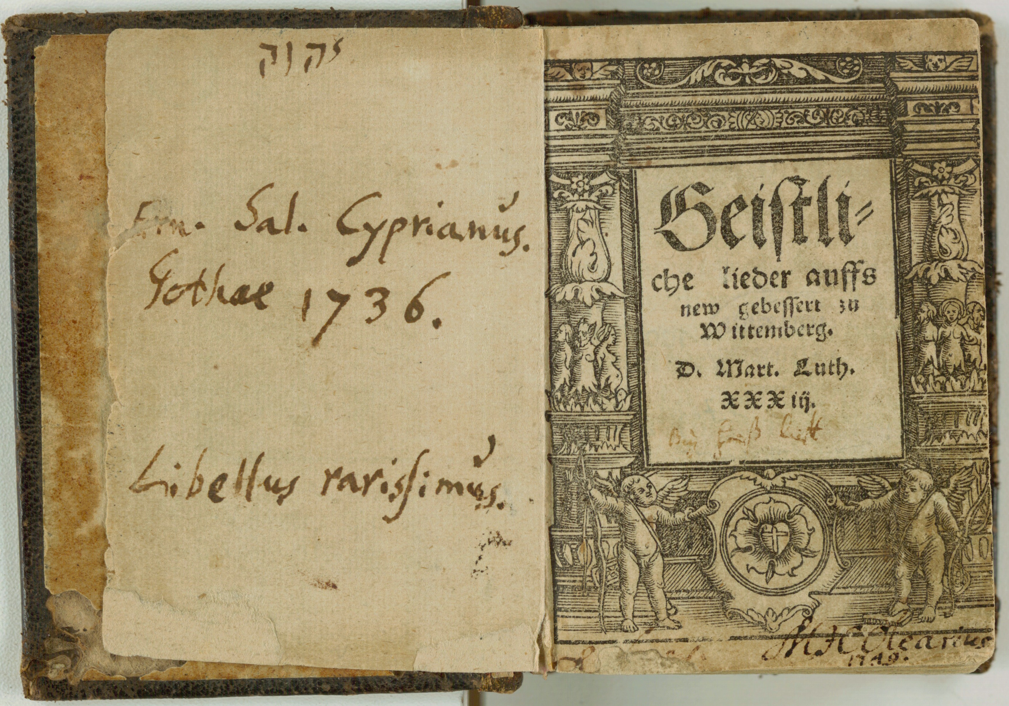 Geistliche Lieder aufs neue gebessert zu Wittenberg 