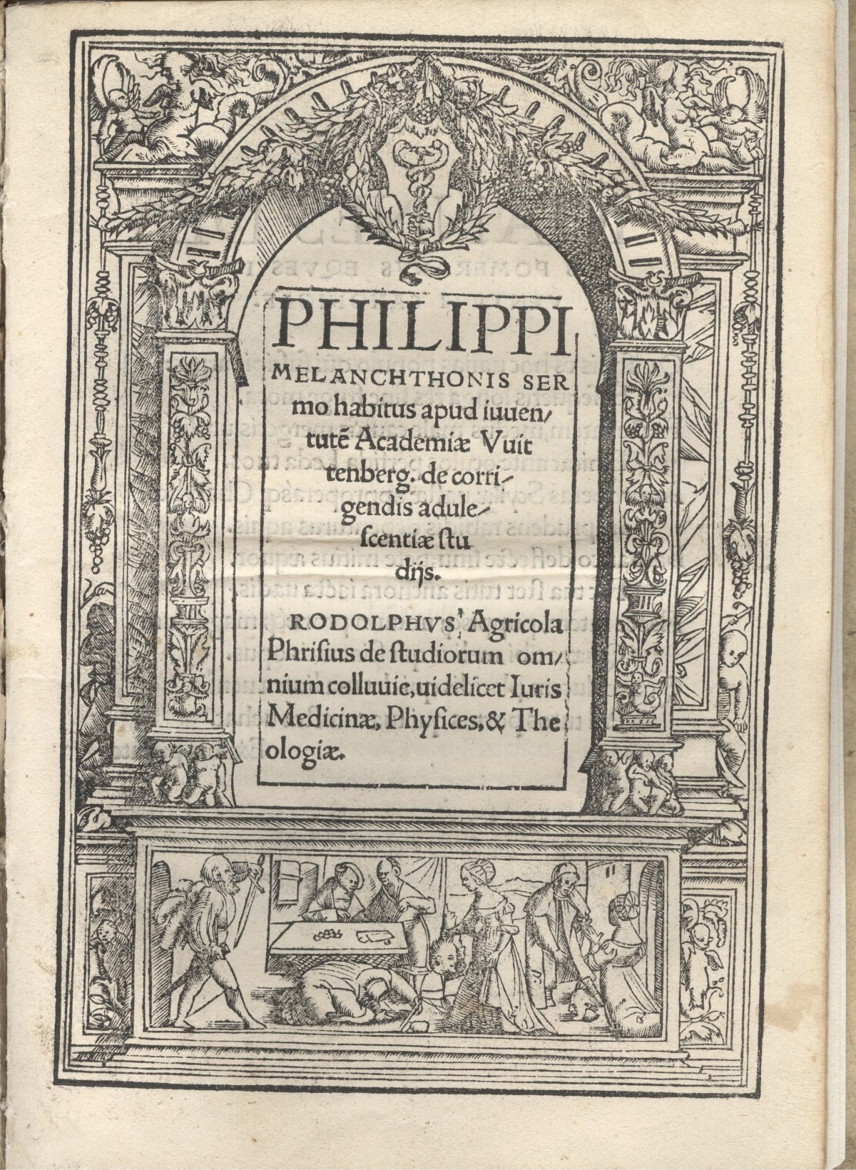 Philipp Melanchthon: De corrigendis adulescentiae studiis
